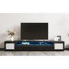 NicBex 3-pics Extended TV Stands for 90 inch TV,Modern Entertainment Center with LED Light,TV Console for Living Room, Bedroom, Home,Black - 2 of 4