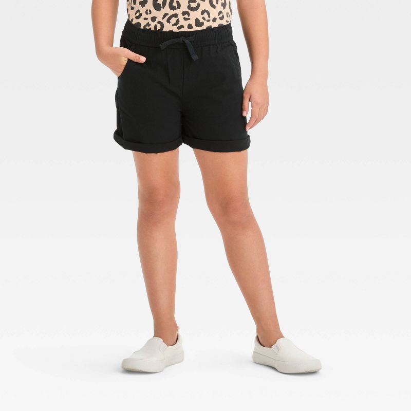 Girls&#39; Pull-On Woven Shorts - Cat &#38; Jack&#8482;, 1 of 5