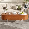 QingMoon 47.2" Lift Top Coffee Table, with 360° Rotating Tray, Hidden Compartment, Wooden Coffee Table for Home Living Room - 2 of 4