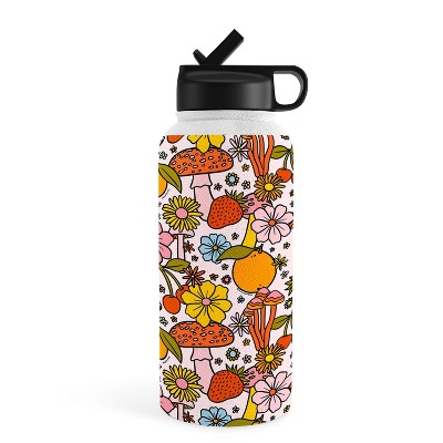 Jimmy Tan Good Morning Meow 3 Reading 32 oz Water Bottle with Straw Lid -  Society6