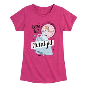 Girls' - Disney - Here Till Midnight Fitted Short Sleeve Graphic T-Shirt - 1 of 4