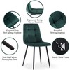 CENGHU Mid-Century Dining Chairs Set of 4, Velvet Accent Chairs for Kitchen, Living Room - 4 of 4