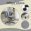 Armless Upholstered Desk Chairs With Wheels Office Chair,Adjustable Height Swivel Rocking Office Desk Chair,Vanity Chairs-Cuddlewood - 2 of 4