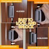 DOMETOUR Home Security Door Reinforcement Lock, Childproof Metal Latch, Withstand 800lbs Strength, for Inward Swinging Front Doors - 4 of 4