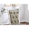 NicBex Classic Dining Chair Set of 2 Mid-Century Leather Accent Chair with Tufted Buttons Backrest,Gray - 4 of 4