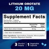 Lithium Orotate 20mg 90 Capsules - 2 of 4