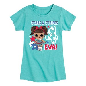 Girls' - LOL Surprise! - 4th of July Fitted Short Sleeve Graphic T-Shirt - 1 of 4