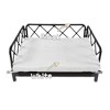 Lyngins PE Wicker Elevated Dog Bed,Breathable Outdoor Pet Couch with Soft Cushion for Patio,Garden,Living Room - 2 of 4