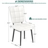 Dining Chairs Set of 2/4/6/8, Upholstered Kitchen Chairs with Thick Cushion for Dining Room - 3 of 4