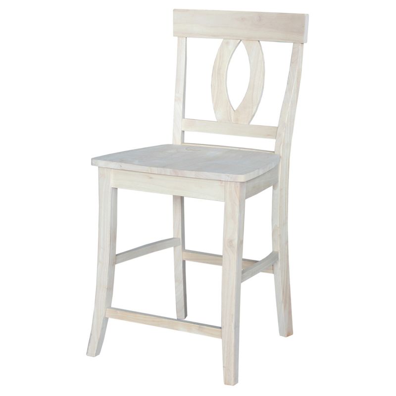 Counter Height Barstool Verona Unfinished - International Concepts, 1 of 5