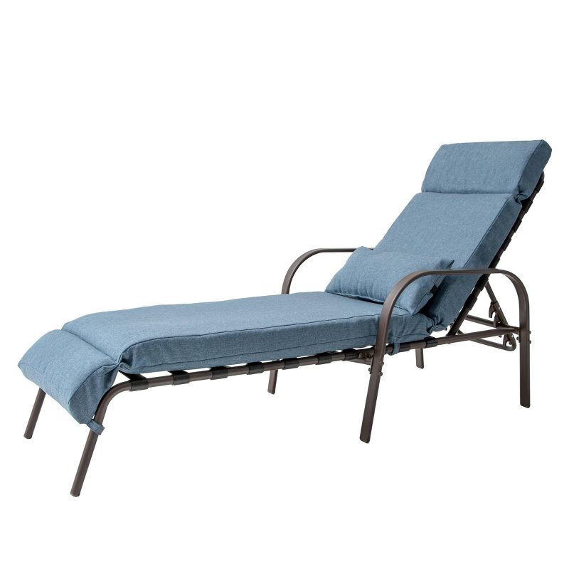 Adjustable Chaise Lounge Chair with Cushion & Pillow - Crestlive Products
, 1 of 13