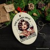 One Glass Away Ornament, Sassy and Elegant Retro Holiday Gift and Decoration| OrnamentallyYou - 4 of 4