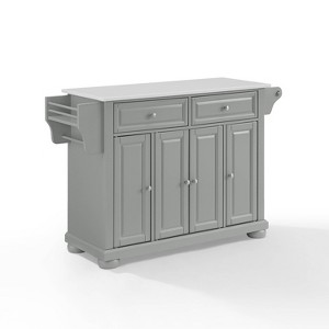 Alexandria Granite Top Kitchen Island/Cart Gray - Crosley - 1 of 4