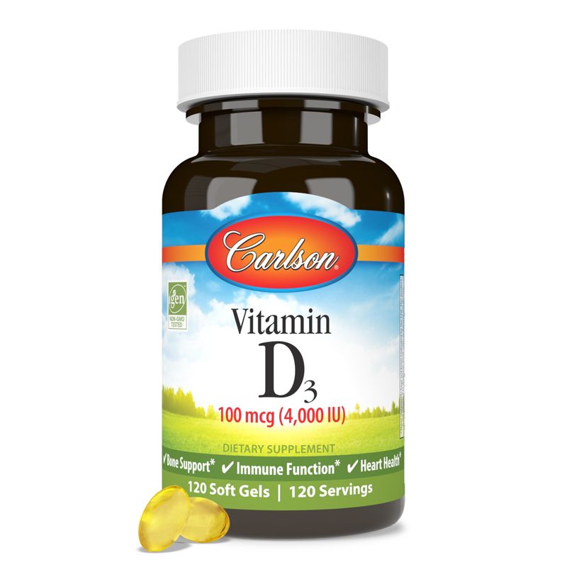 Carlson - Vitamin D3 4000 IU (100 mcg), Cholecalciferol, Immune Support, 5 of 7