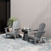 WestinTrends Malibu HDPE Outdoor Folding Poly Adirondack Chair (Set of 2) - 2 of 4