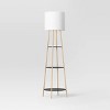 Shelf Floor Lamp Black/Natural - Threshold™ - image 2 of 4