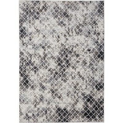 Kano Transitional Diamond Ivory/Gray/Taupe Area Rug