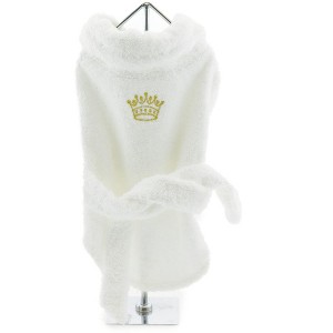 Doggie Design Luxury Dog Bath Robe - Gold Crown - 1 of 3