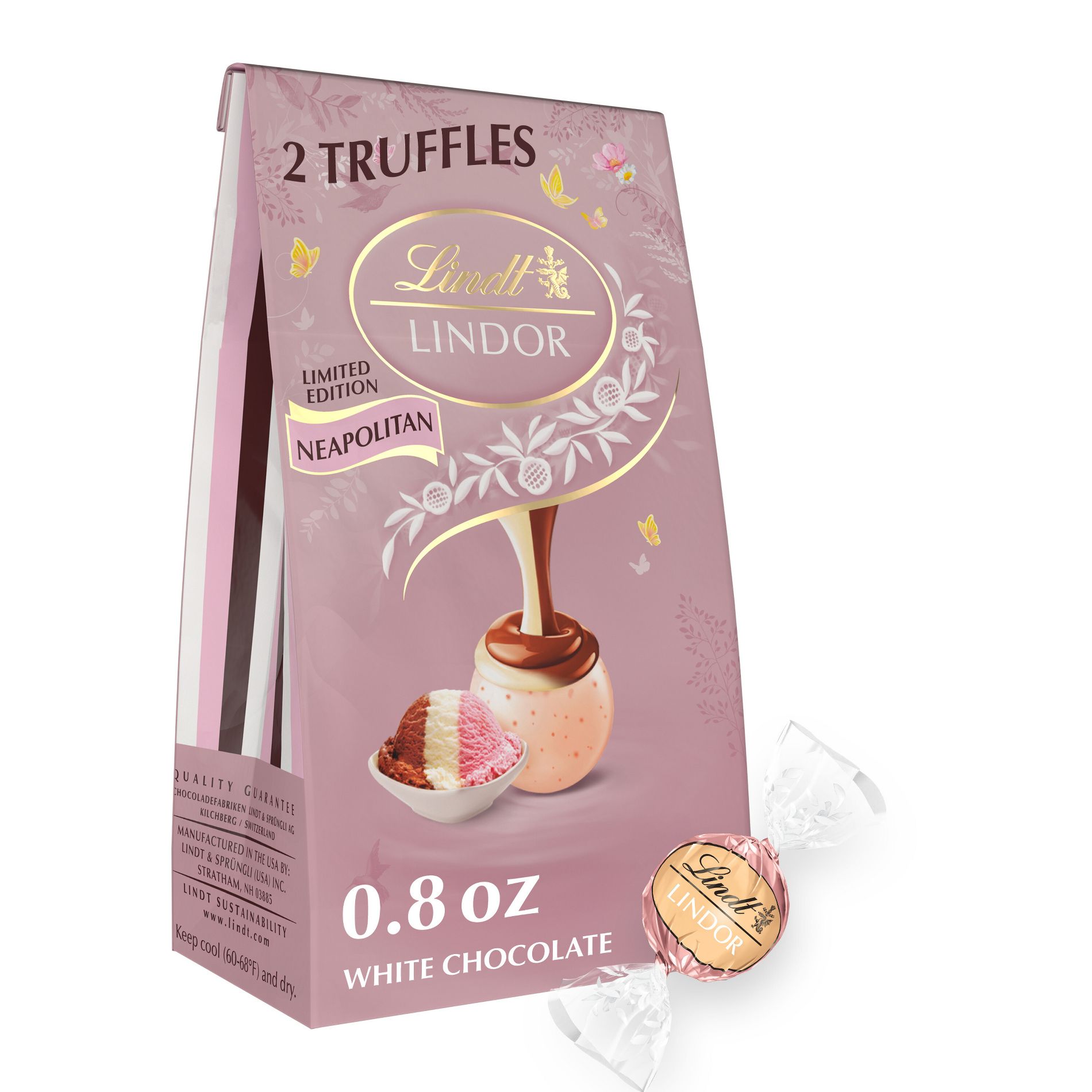 LINDOR Easter Neapolitan Chocolate Truffle Bag - 0.8oz