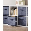 SONGMICS Storage Cubes Non-Woven Fabric Bins with Double Handles Set of 6 Closet Organizers for Shelves Foldable for Clothes - image 3 of 4