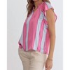 Women's Pintuck Short Sleeve Top - entro - 2 of 4