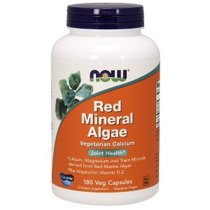 Red Mineral Algae with Aquamin by Now Foods  -  180 VegCap - 1 of 2