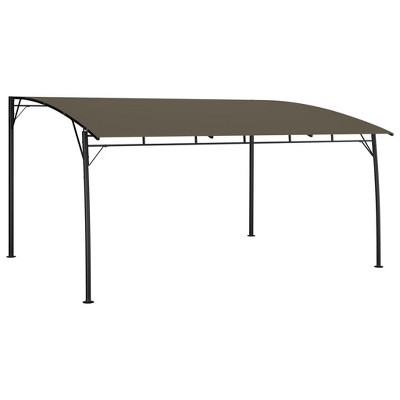 vidaXL Garden Sunshade Awning 13.1'x9.8'x8.4' Taupe