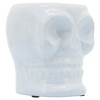Sagebrook Home Ceramic Skull Vase - Contemporary Decorative Skull Vase for Succulents or Small Plants - Indoor or Outdoor Skull Vase - 2 of 4