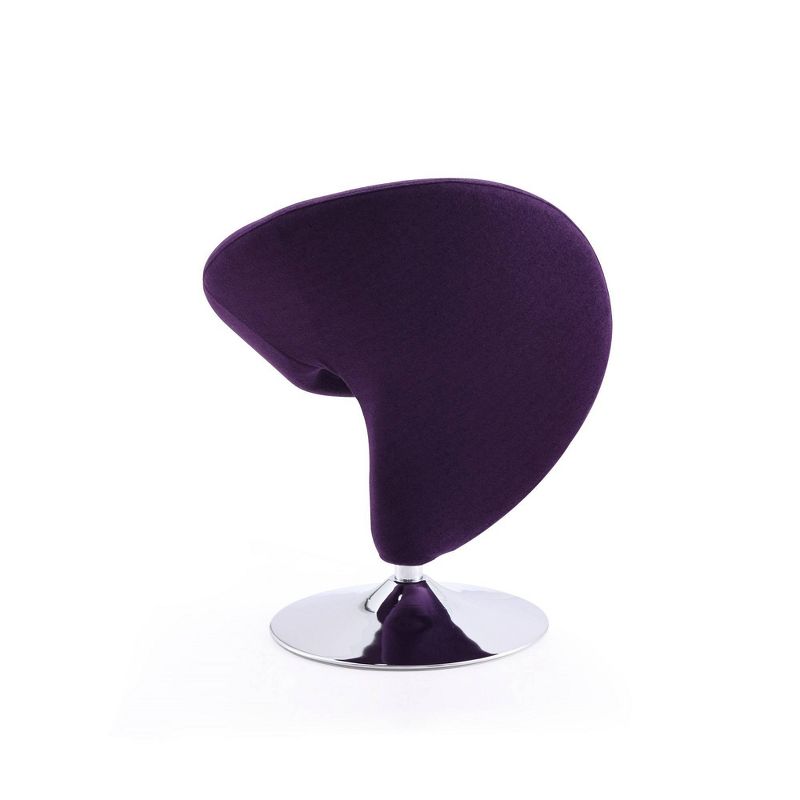 Curl Wool Blend Swivel Accent Chair - Manhattan Comfort, 5 of 8