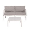 CAVINAS Patio Conversation Sets, Modern Patio Sectional Furniture Set, Outdoor Couch Set with Square Coffee Table for Balcony - 3 of 4