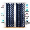 HLC.ME Arrow Printed Privacy Energy Efficient Room Darkening Grommet Window Curtain Drape Panels, Set of 2 - 4 of 4