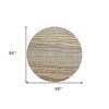 Taupe Brown And Beige Striped Washable Indoor Outdoor Area Rug - 3 of 4