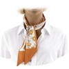 Unique Bargains Women's Flower Scarf Headband Orange White 1 Pc - 3 of 4