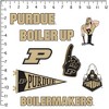 Purdue University 8ct Vinyl Large Deluxe Stickers Variety Pack - Set of 8 - 2 of 4