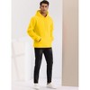 Lars Amadeus Men's Pullover Solid Long Sleeves Hooded Sweatshirts with Pocket - 4 of 4