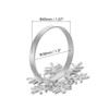 Unique Bargains Alloy Shiny Decorative Wear Resistance Snowflake Shape Napkin Rings 6 Pcs - 2 of 4
