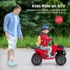 Infans Kids Ride On Electric ATV 6V 4-Wheeler Quad Car w/ One-Button Start Tread Tires - 3 of 4