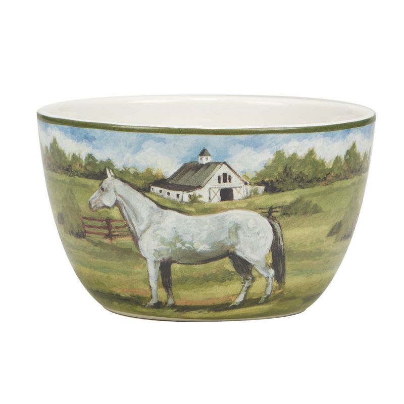 Set of 4 York Stables Assorted Ice Cream Bowls - Certified International, 5 of 8