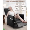PU Leather Recliner Chair - Power Adjustable Single Sofa with Remote Control - 2 of 4
