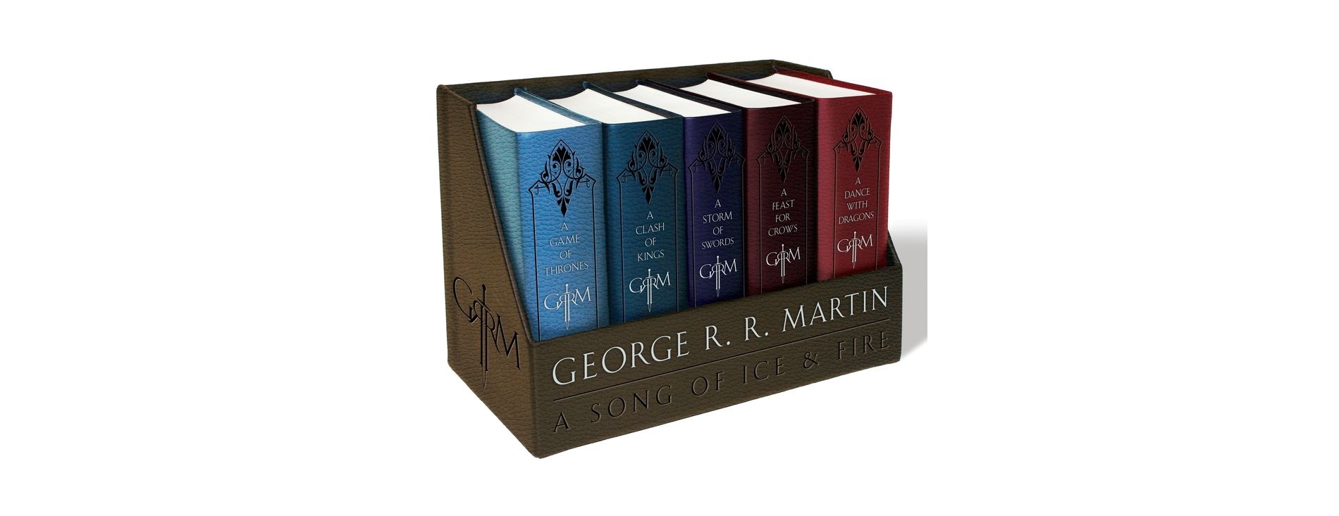 A Game of Thrones Leather-Cloth Boxed Set - (Song of Ice and Fire) by  George R R Martin (Mixed Media Product)