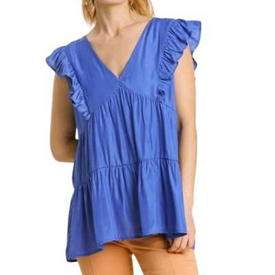 Women's Tiered Ruffle Babydoll Top - umgee
