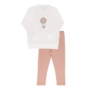 Aurora Classics - 2-Piece Toddler French Terry Lounge Set - Hot Air Balloon Collection - 1 of 1