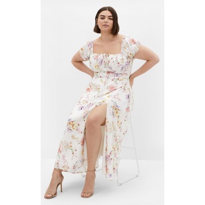 City Chic | Women's Plus Size Abbigail Print Dress - Ivory