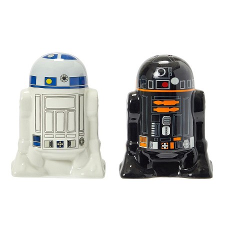 Disney Star Wars R2D2 & C3PO Ceramic Salt & Pepper Shakers New In Box