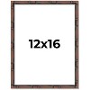 PosterPalooza | 12x16 Thin Bamboo Picture Frame, UV Acrylic, 2 Finishes - Gold and Brown - 2 of 4