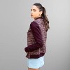 Members Only Women's Updated Tweed Varsity Jacket with Contrast Sleeve - 2 of 4