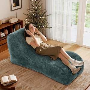 AENKYO Ergonomic Bean Bag Sofa Chair Lounger with Full-Body Support, Soft Portable Foam Filler No Installation for Living Room & Bedroom - 1 of 4