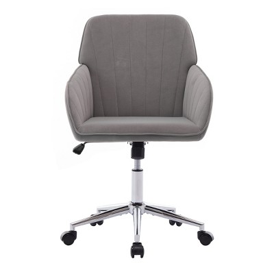 GlasFlength Task and Office Chairs Adjustable Office Chair Ergonomic Swivel Chair Computer Chair for Long Sitting, Gray, 24.6"*22.84"*38"