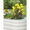 ODK Raised Garden Bed, Oval Planter Raised Beds for Plants, Vegetables and Flowers, Outdoor Metal Galvanized Raised Garden Bed - 3 of 4
