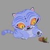 Juniors KPop Demon Hunters Mischievous Feline Flowerpot Sweatshirt - 2 of 4